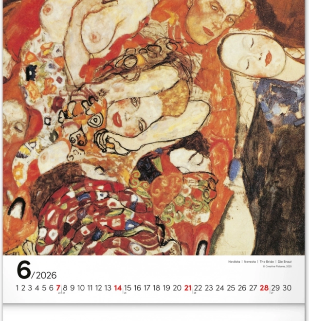 Falik naptár Gustav Klimt 2026