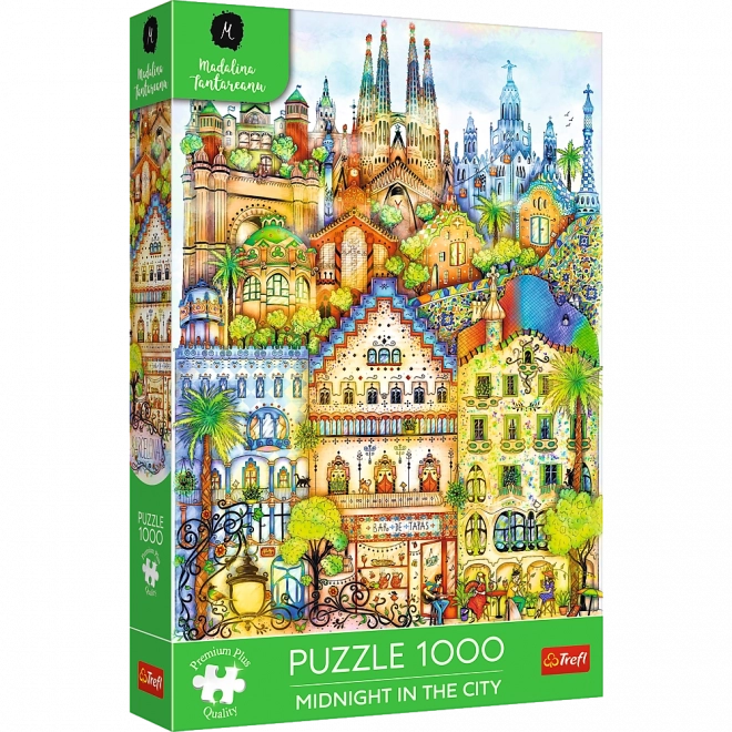 Prémium puzzle 1000 darabból – Éjfél Barcelonában