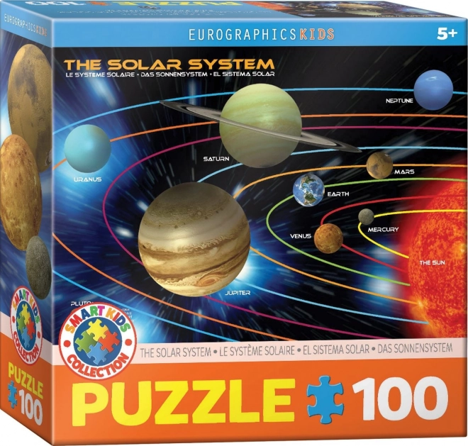 Planétás puzzle 100 darab - Eurographics Smart Kids Collection