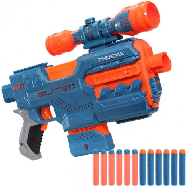 Nerf Elite 2.0 Phoenix automata pisztoly célzóval és lövedékekkel