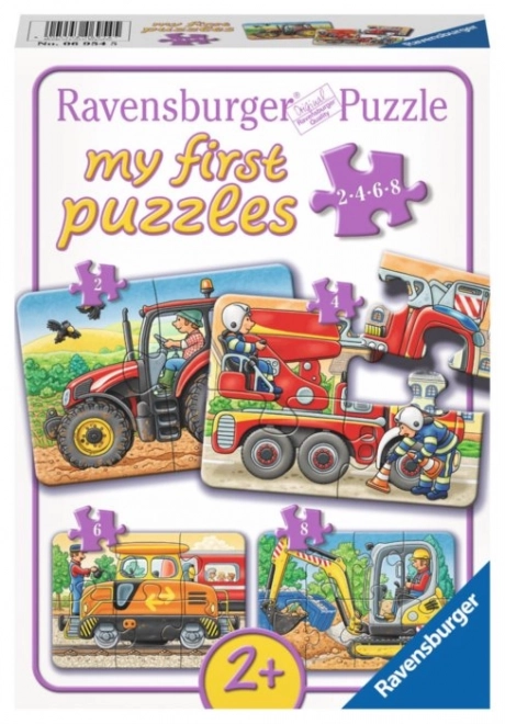 Első puzzle szett közlekedési járművek - Ravensburger