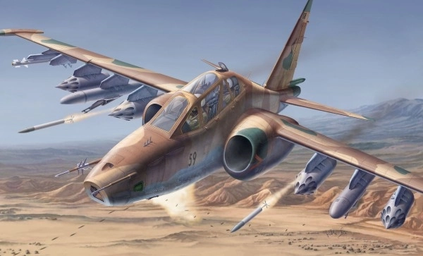 Suchoj Su-25 UB/UBK műanyag repülőgépmodell