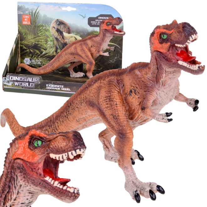 Gumiból készült Tyrannosaurus Rex dinoszaurusz figura gyerekeknek