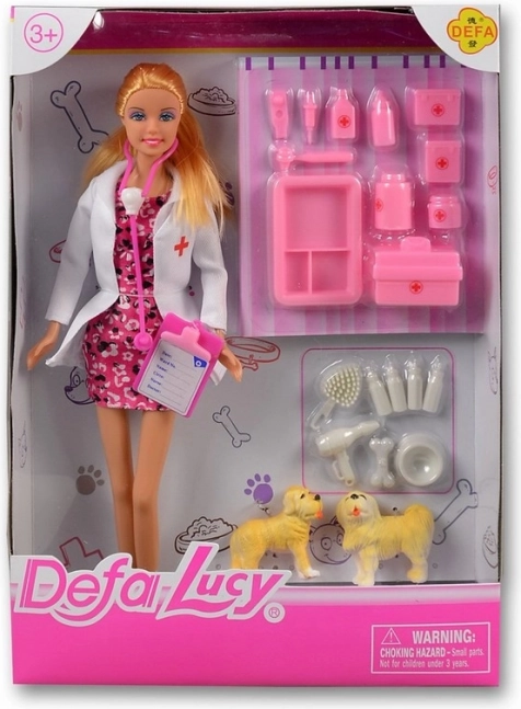 Lucy állatorvos baba rózsaszín
