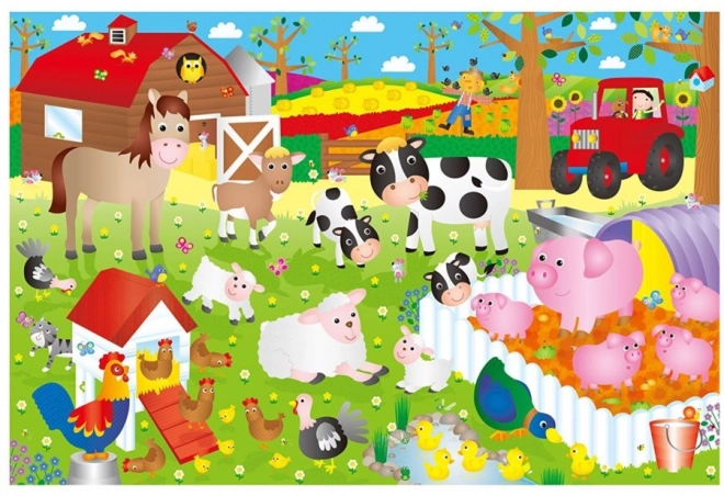 Galt óriás padlópuzzle - farm 30 darabos