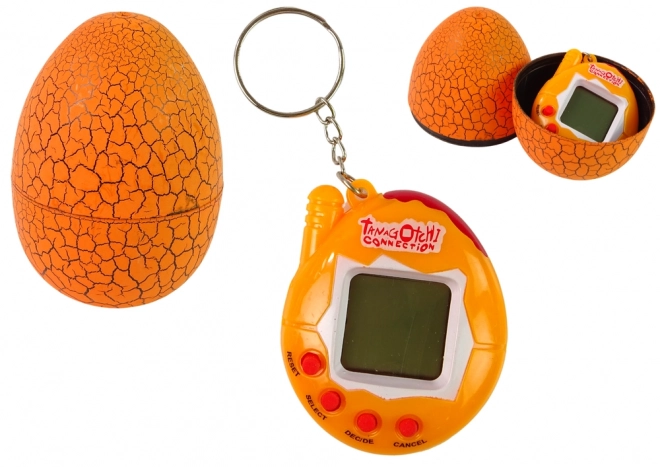 Digitális Tamagotchi háziállat narancssárga tojásban