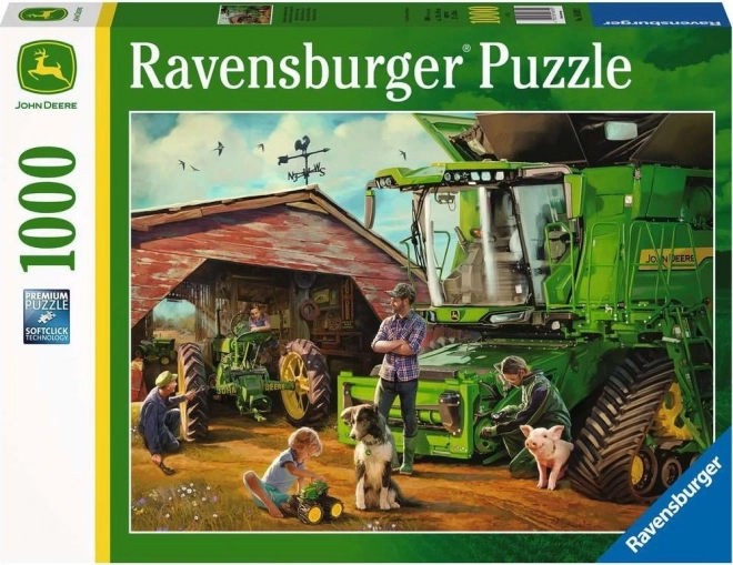 Ravensburger puzzle John Deere: akkor és most 1000 darab