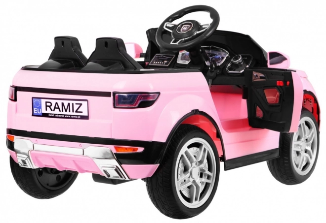 Elektromos kisautó gyerekeknek Rapid Racer rózsaszín távirányítóval