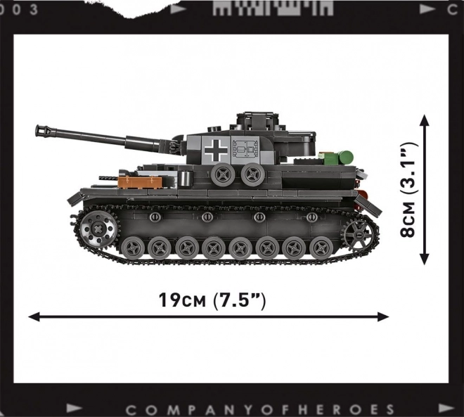 Panzer IV harckocsi építő készlet - COBI