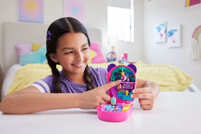 Polly Pocket Buborék Tea Panda Kompakt Készlet