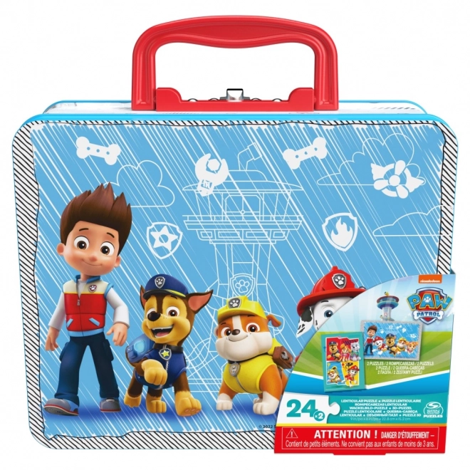 Mancs Őrjárat puzzle fém dobozban