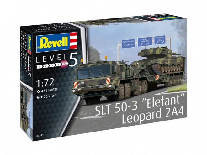 Plastik model SLT 50-3 Elefant és Leopard 2A4