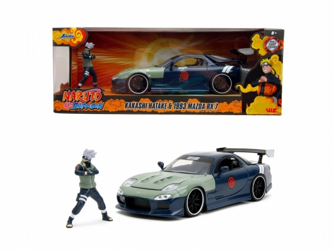 Naruto Mazda RX-7 modellautó és figura