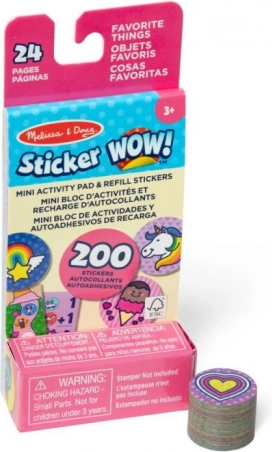 Sticker Wow matrica-utántöltő – kedvenc tárgyak