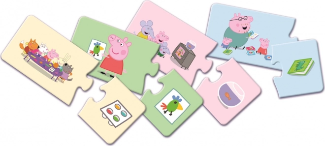 Peppa malac párosító puzzle 2x14 darabos