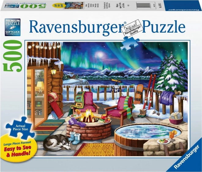 Ravensburger puzzle Északi fény XXL 500 darabos