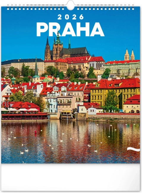2026-os Prága fali naptár