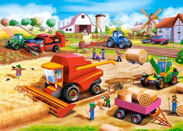 Castorland puzzle Munka a farmon 60 darabos