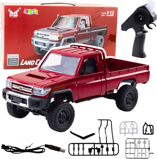 Versenyautó távirányítással 4x4 MN82 Piros 1:12