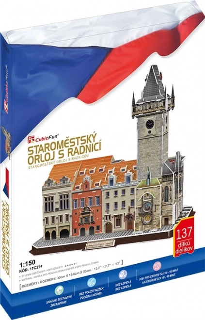 CubicFun 3D puzzle prágai csillagászati óra és városháza