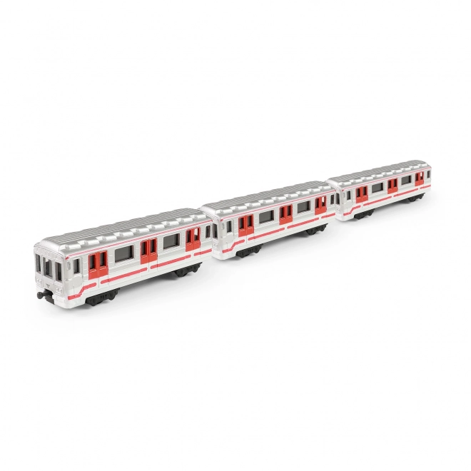 Praha metró - fém miniatűr 8 cm