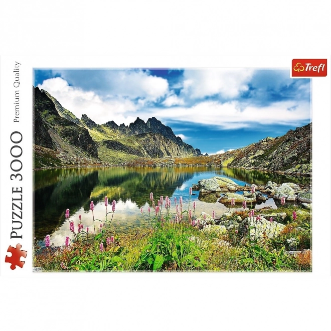 Trefl puzzle 3000 darabos - Magas-Tátra, Starolesna-tó kilátás