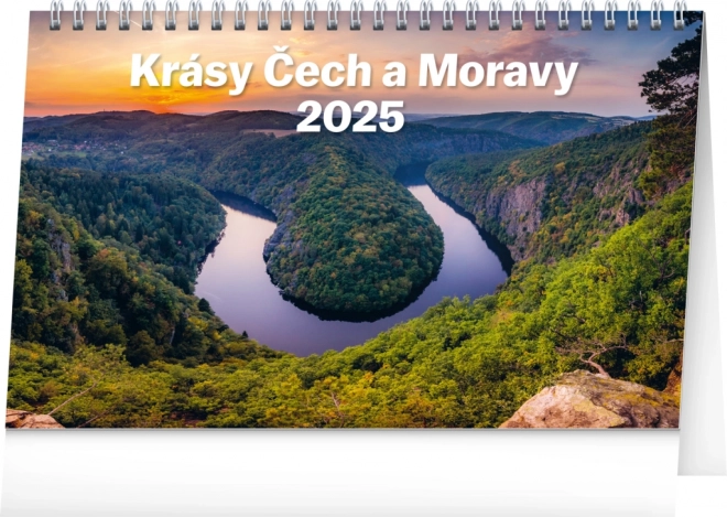 Notique asztali naptár Csehország és Morvaország szépségei 2025