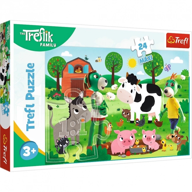 Trefl Maxi Puzzle 24 Db - Treflik Család