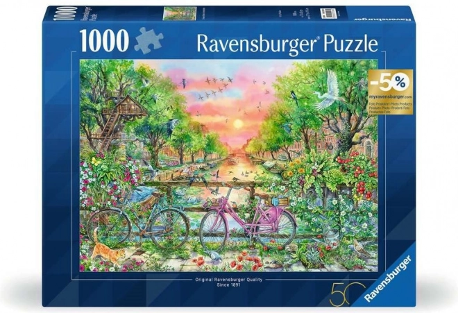 Ravensburger puzzle amszterdami kerékpár 1000 darab