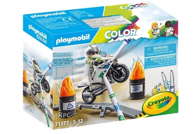 Playmobil színezős motor