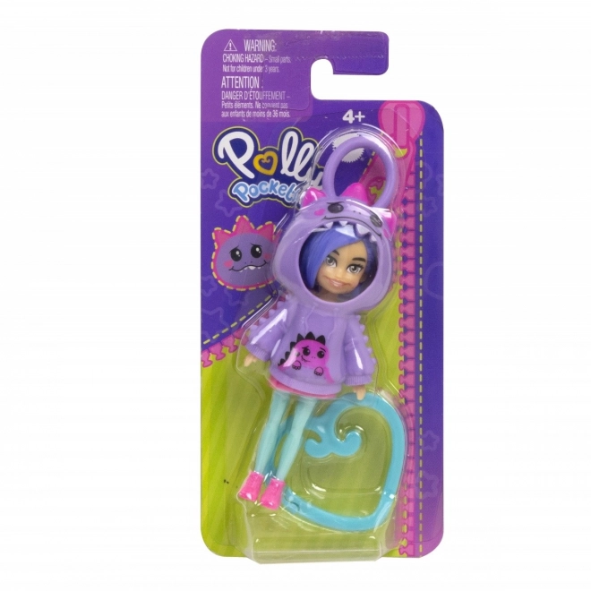 Polly Pocket dínó függő figura