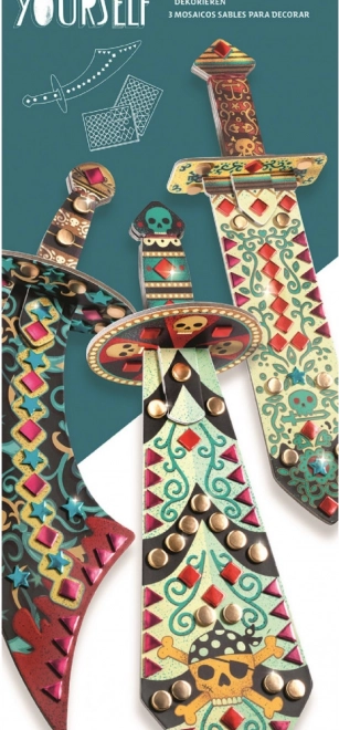 DJECO DIY csillogó kardok lovagoknak