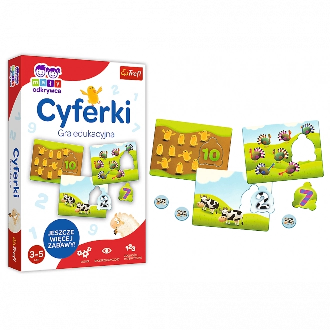 Oktatójáték Számok a Kis Felfedező Trefl sorozatból