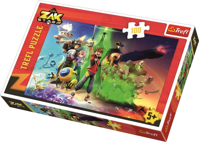 Zak Storm: tengerek meghódítása puzzle 100 darabos