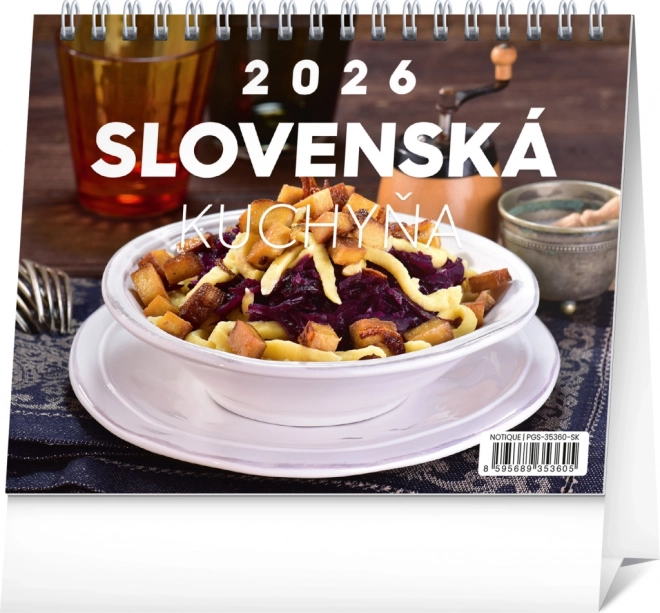 Asztali naptár Szlovák konyha 2026