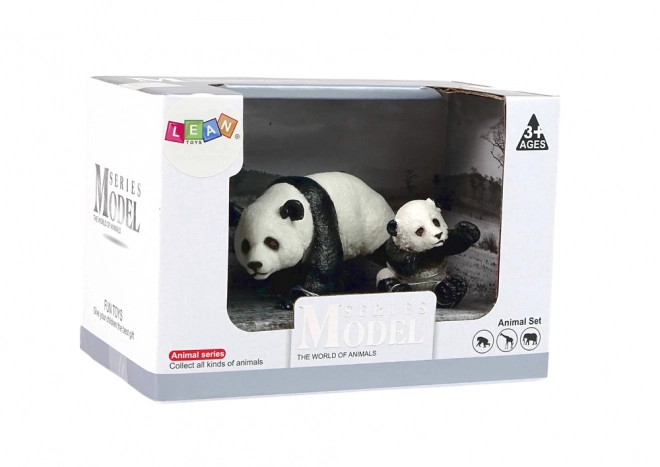 Panda és Panda Kölyök Figurakészlet - Világ Állatai