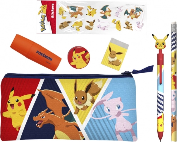 Pokémon iskolai készlet matricákkal