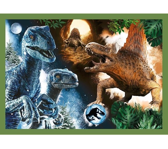 Jurassic World veszélyes dinoszauruszok 4 az 1-ben puzzle