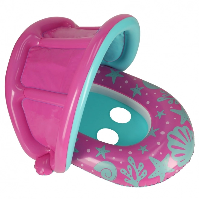 BESTWAY 34091 Gyermek felfújható csónak üléssel és tetővel, rózsaszín, 1-2 év, 18 kg