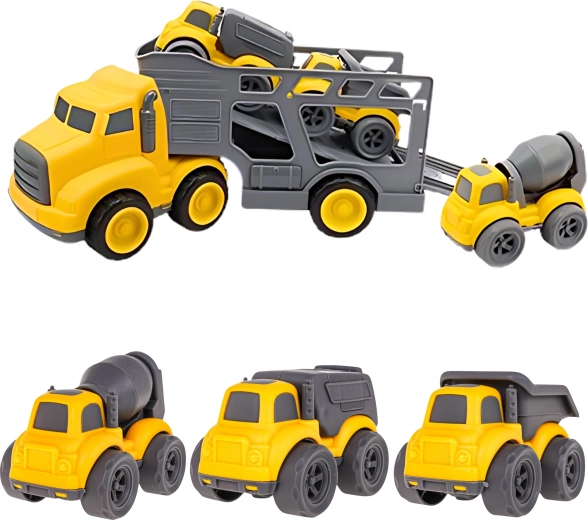 Vontató teherautó levehető platóval