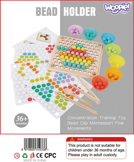 Színes golyók Montessori mozaik játék