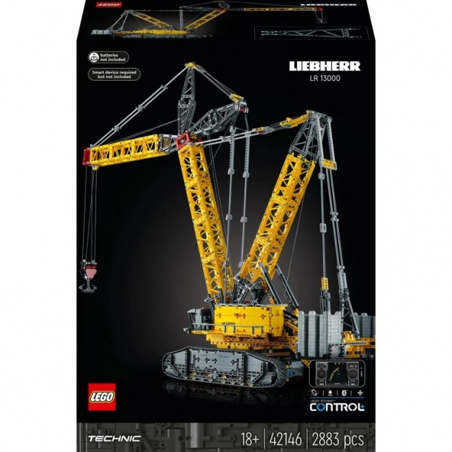 Liebherr LR 13000 lánctalpas daru Lego Technic készlet felnőtteknek