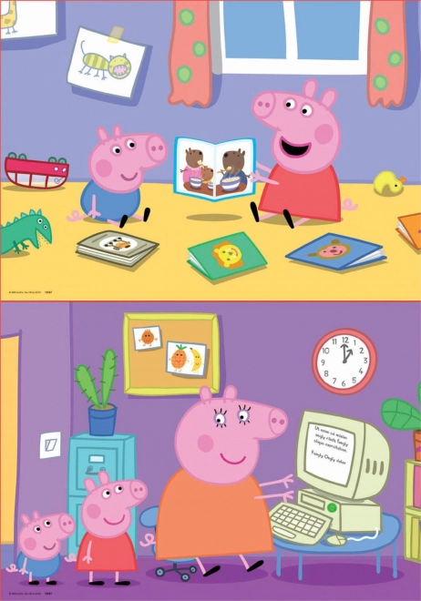 Peppa malac 2x20 darabos puzzle - EDUCA