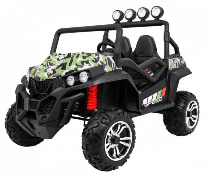 Gyermek terepjáró Grand Buggy 4x4 álcával, LED világítással és MP3 rádióval