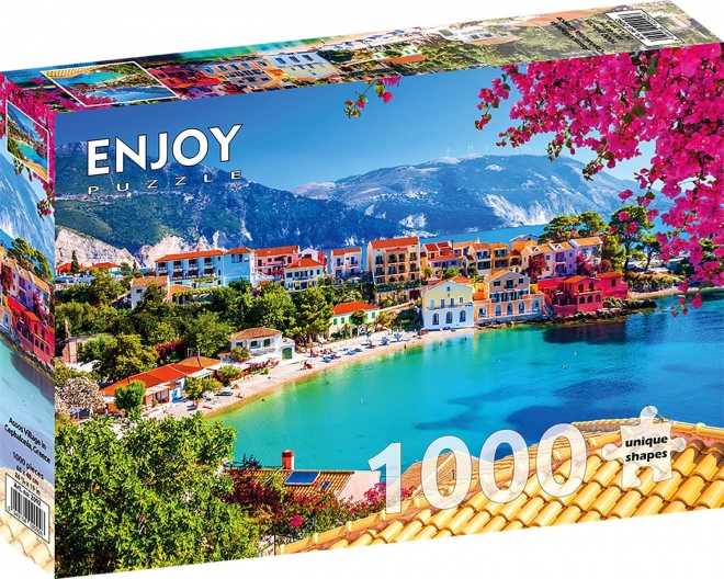 Enjoy puzzle Assos falu Kefalónián, Görögország 1000 darabos