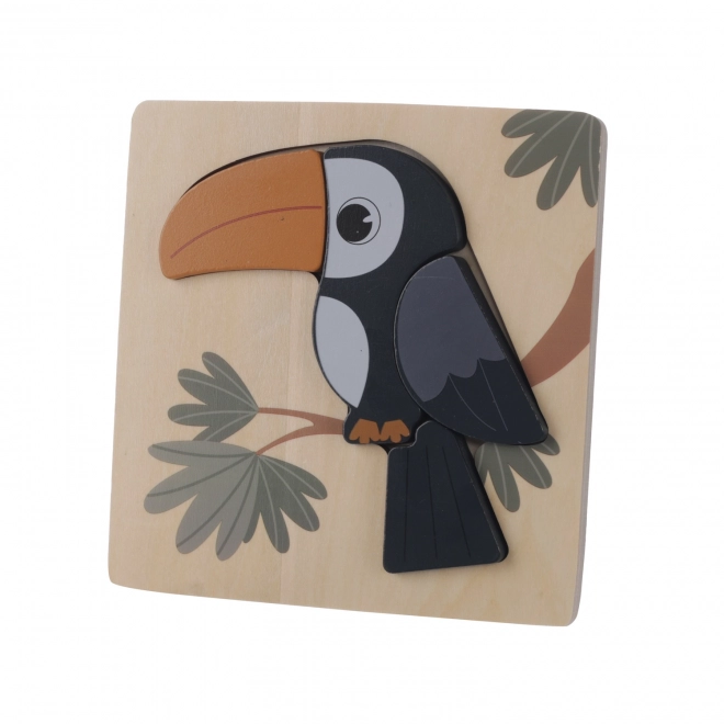 Kis felfedező állatos fa puzzle - Toucan