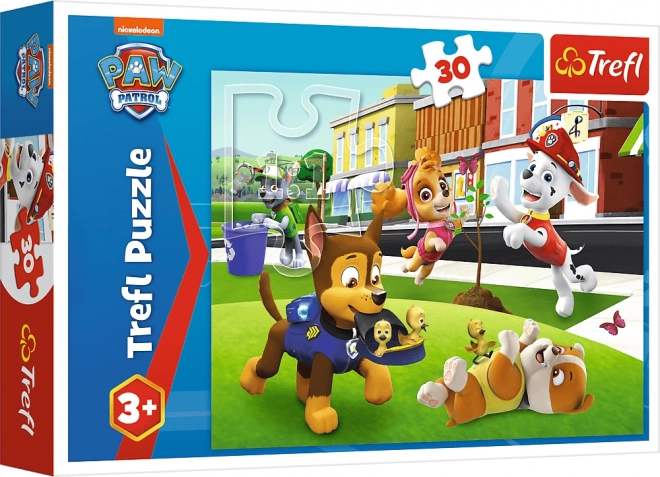 Paw Patrol kutyusok akcióban 30 darabos puzzle