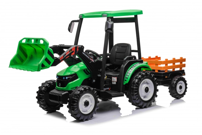 MEGA Traktor D68 zöld utánfutóval