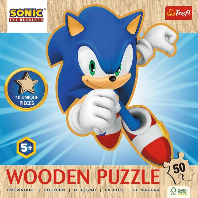 Vidám Sonic fa puzzle 50 darabos készlet