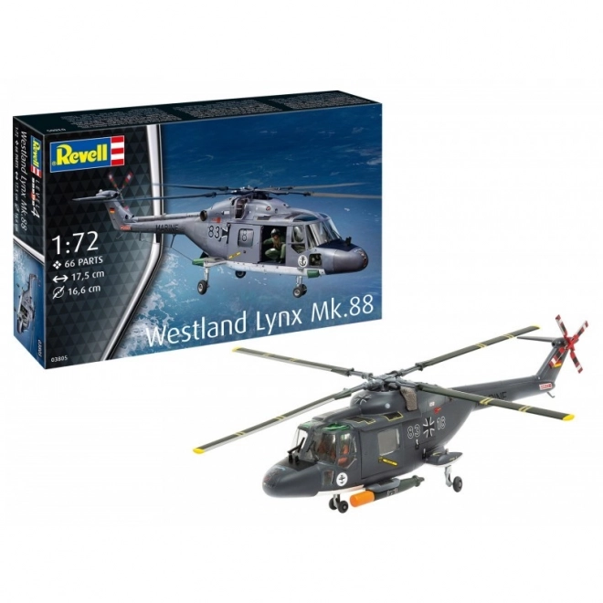 Műanyag modell Westland Lynx helikopter 1/72